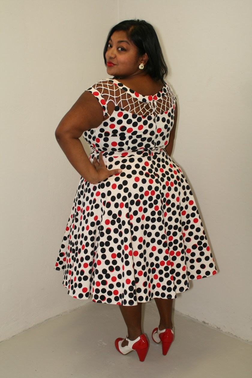 The Alika Circle Polka Retro Dress