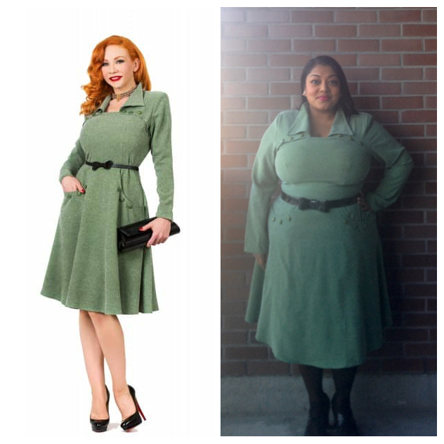 Petite Plus, Meow wears Tatyana Boutique Judy Dress