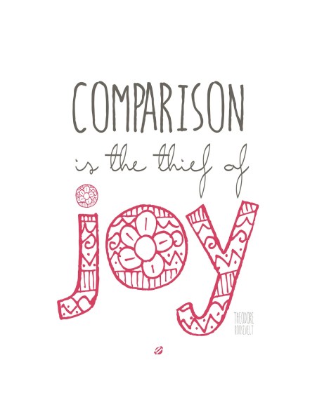 Image result for comparison is the thief of joy